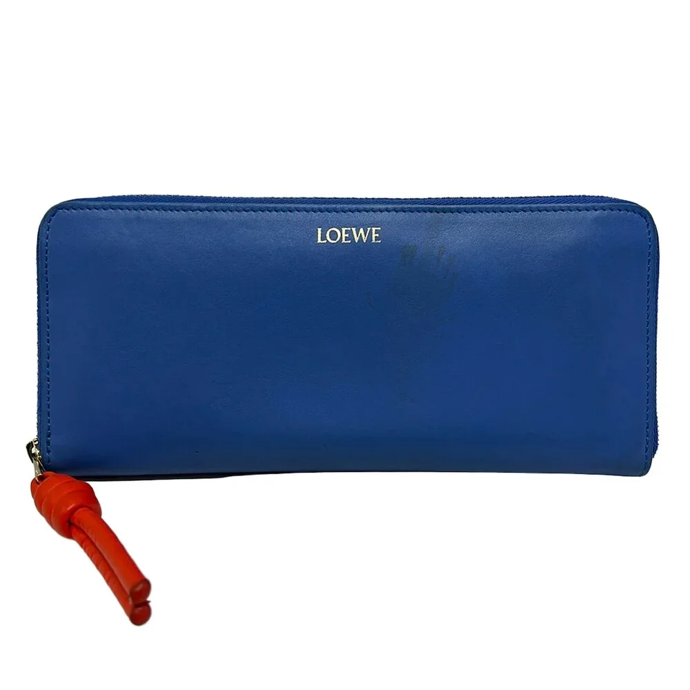 Loewe Knot Zip Around Wallet Long Wallet